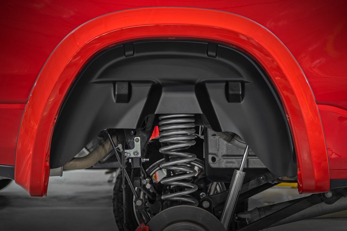 Ram 1500 Rear Wheel Well Liners - Rough Country - all-black - '19-'23